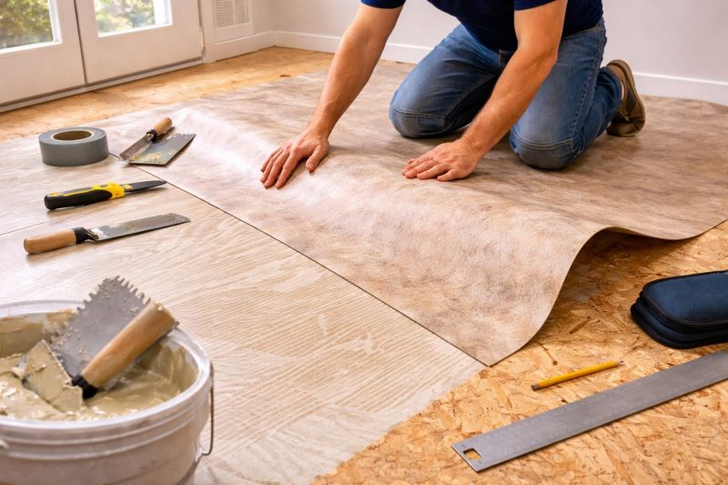 Sheet Flooring Installation in Rockwall, TX