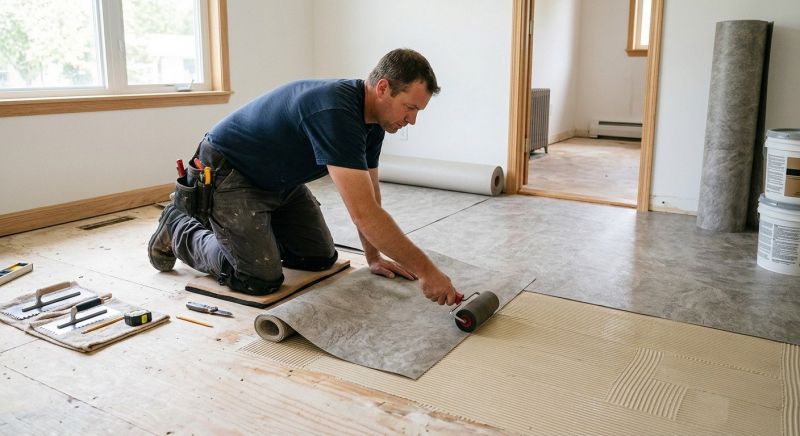 Sheet Vinyl Installation in Weatherford, TX